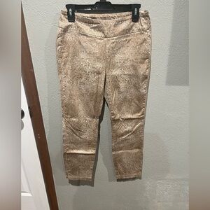 Miraclebody Brown with Designs Straight Leg Pants
